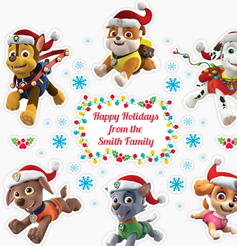 Paw Patrol™ Christmas Decals