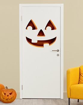 Monstre de porte Citrouille d'Halloween