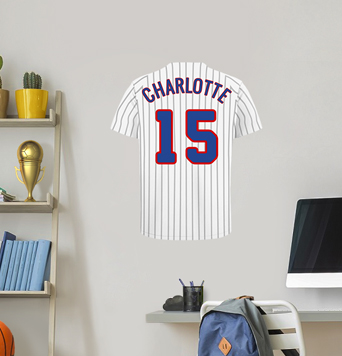 Baseball Jersey Wall Decal