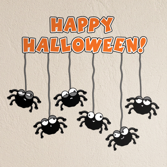 Happy Halloween Spiders